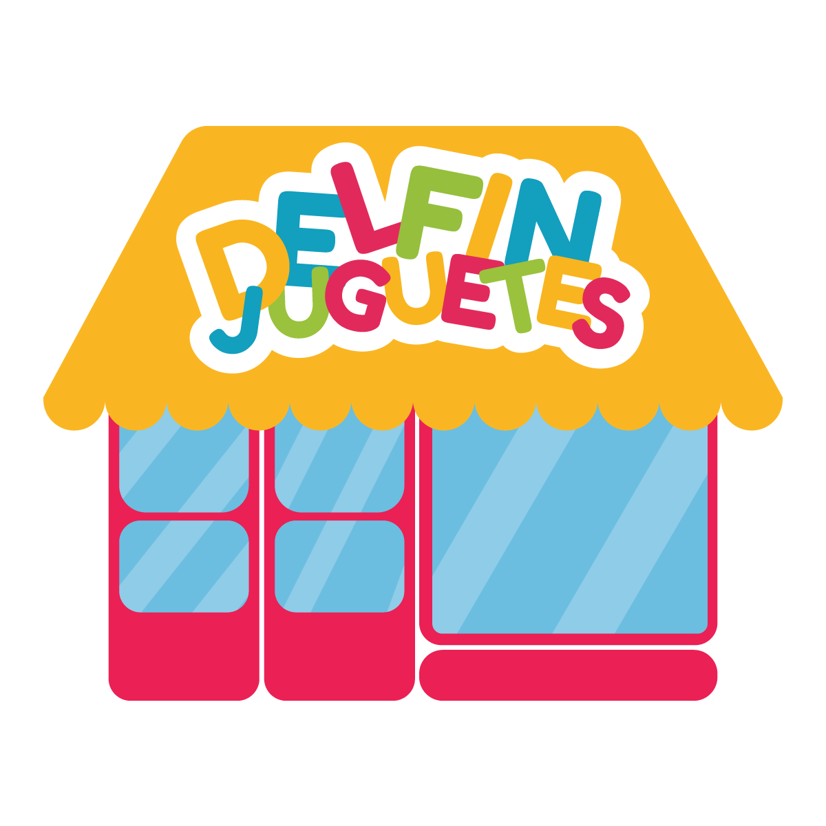 LOgo jugueteria DELFIN Juguetes